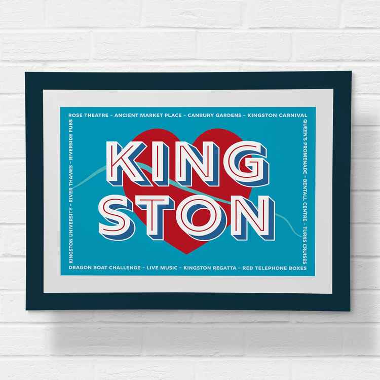 Get to the heart of Kingston with this vibrant artwork/ by WordbirdCo