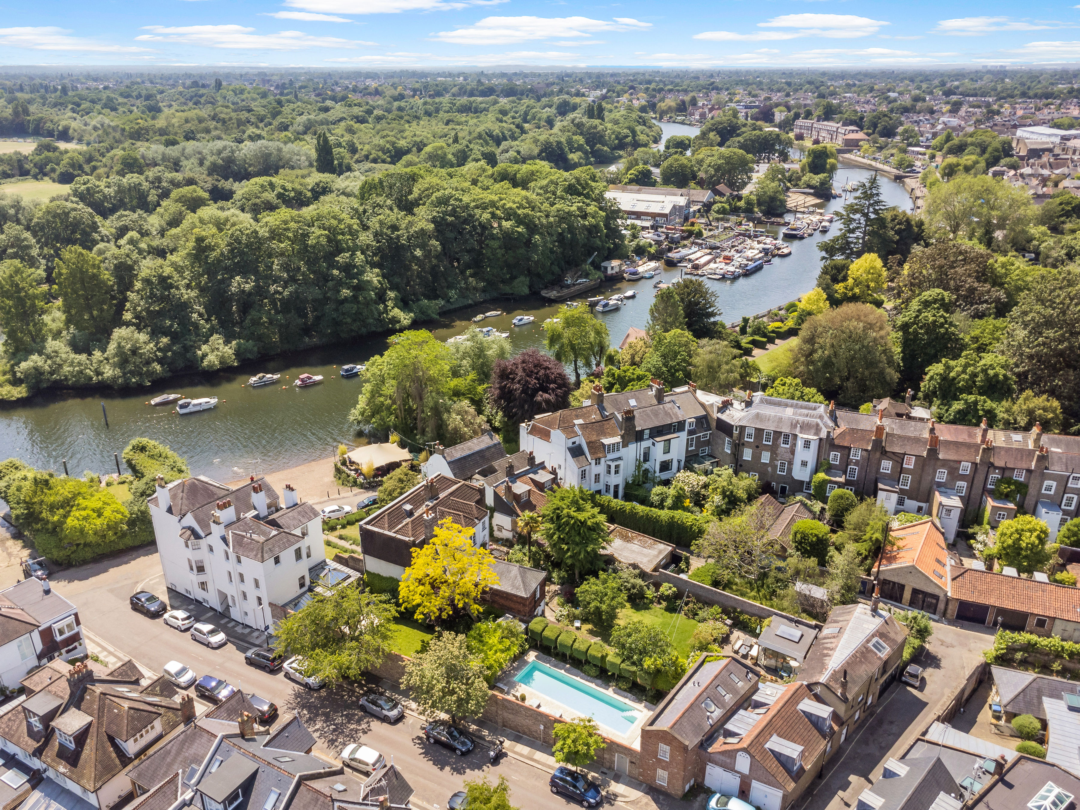 The view from the house (Photo Credit: Fine and Country Richmond).