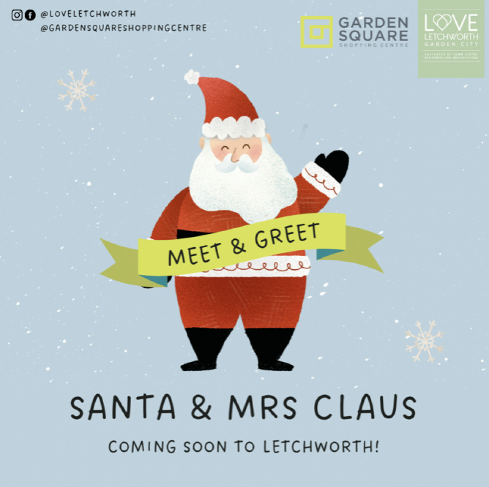 Santa and Mrs Claus are visiting Letchworth this Christmas