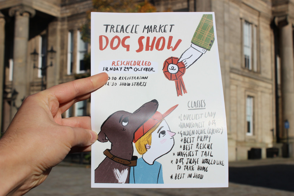 A leaflet for this weekend's Treacle Market Dog Show. (Image - Macclesfield Nub News) 