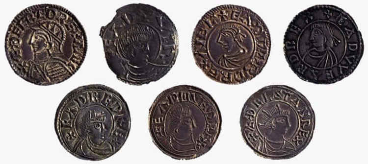 Coins depict some of the ancient Kings said to have ben crowned here / Credit: All Saints Church