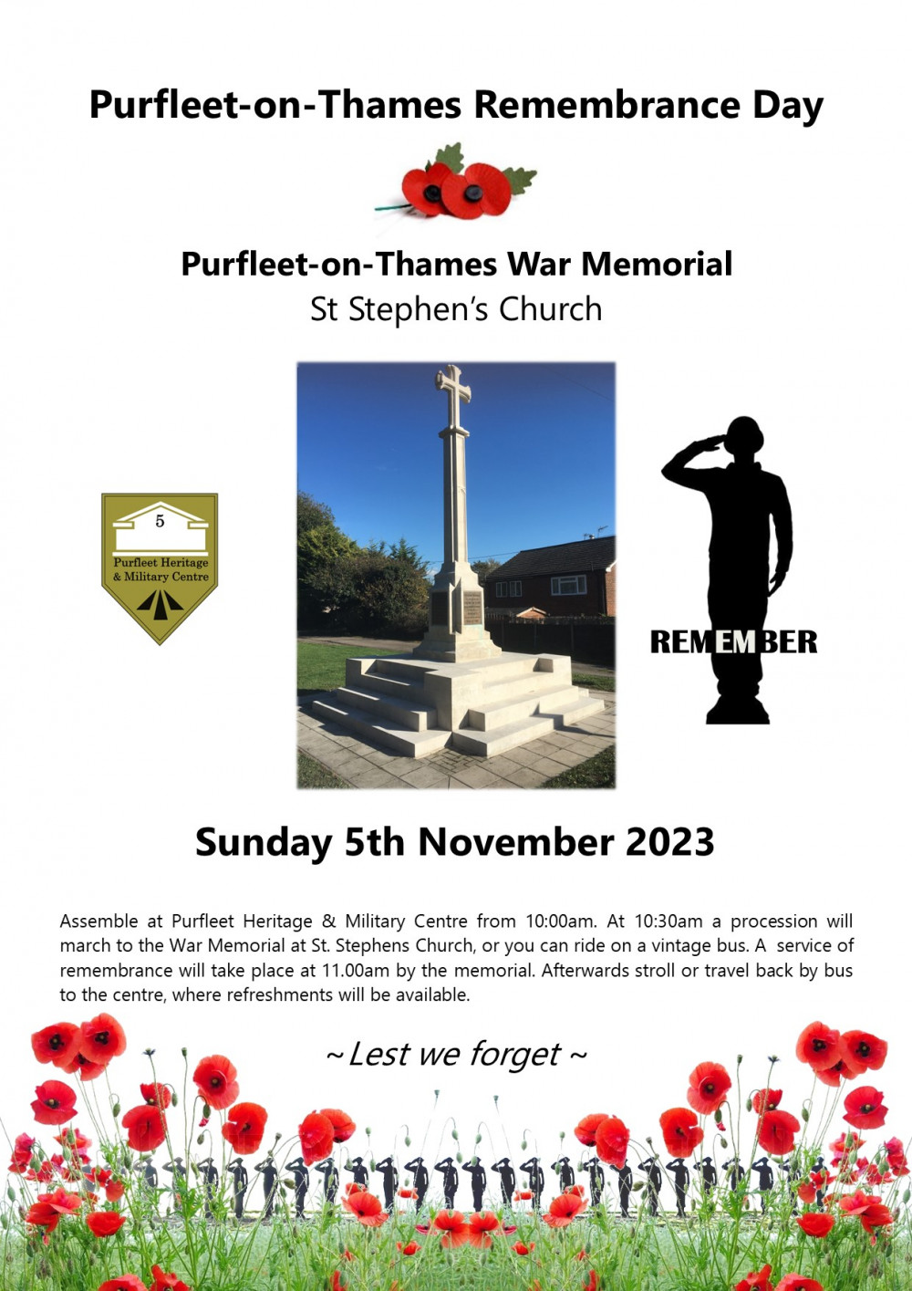 Purfleet-on-Thames Remembrance Day