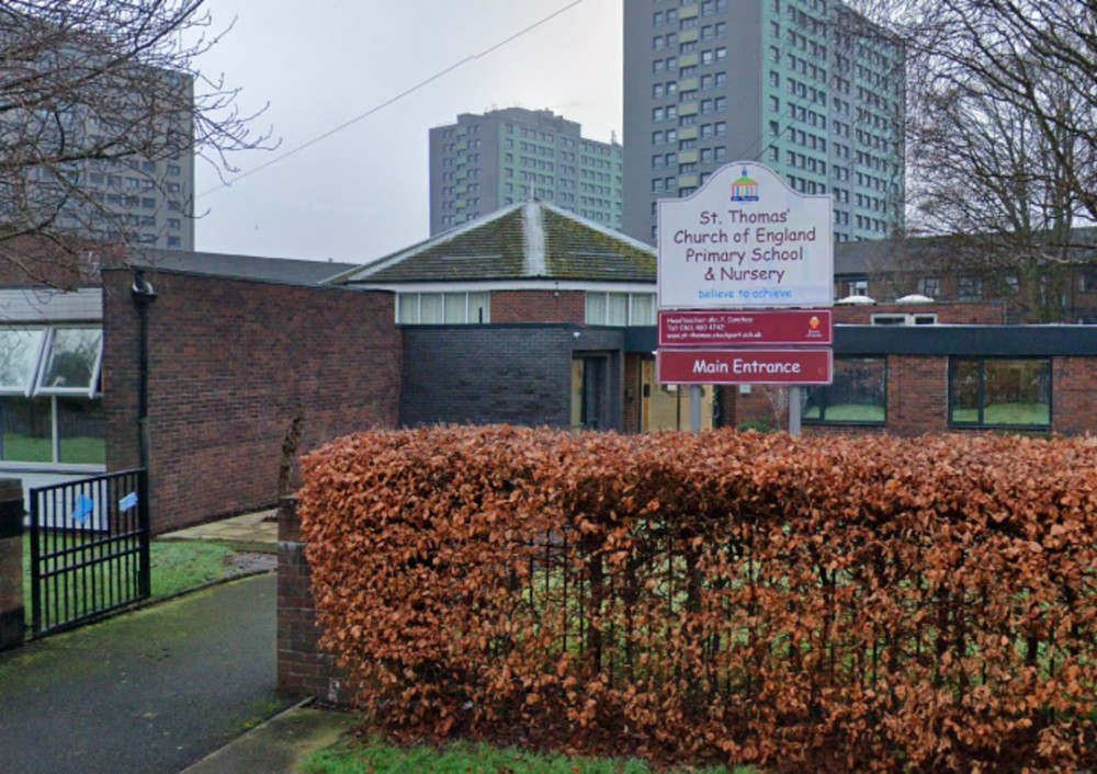 St Thomas' Primary on Marriott Street will be closed today and tomorrow (30-31 October) (Image - Stockport Council)