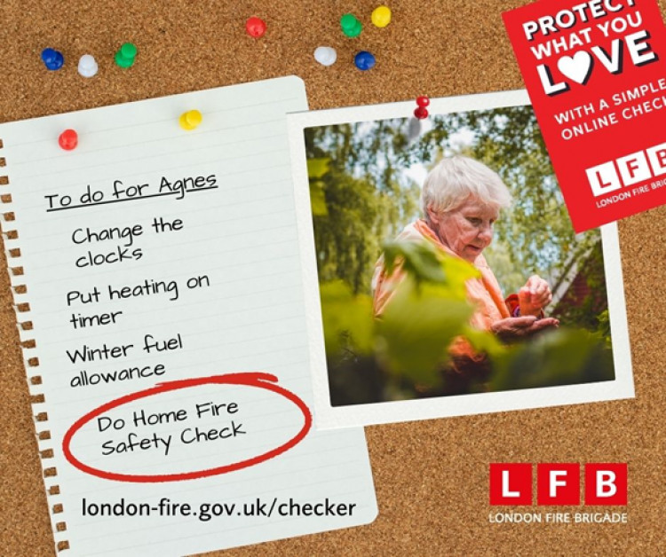 Brigade encourages Londoners to complete Home Fire Safety Checker for those they care for. (Photo: LFB)