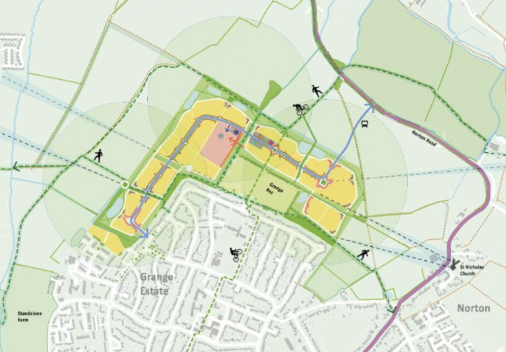 Detail of a proposed development in Letchworth. CREDIT: Letchorth Garden City Heritage Foundation)