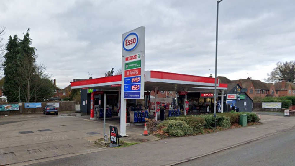 There has been a filling station on the same site on Stratford Road since at least 1948 (image via google.maps)