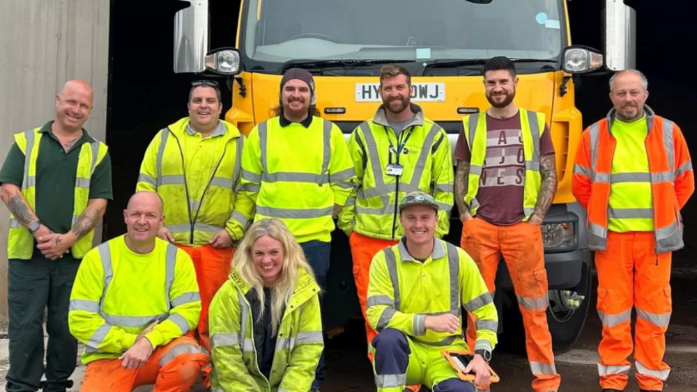 Workers are ready for Dorset's winter challenge. 