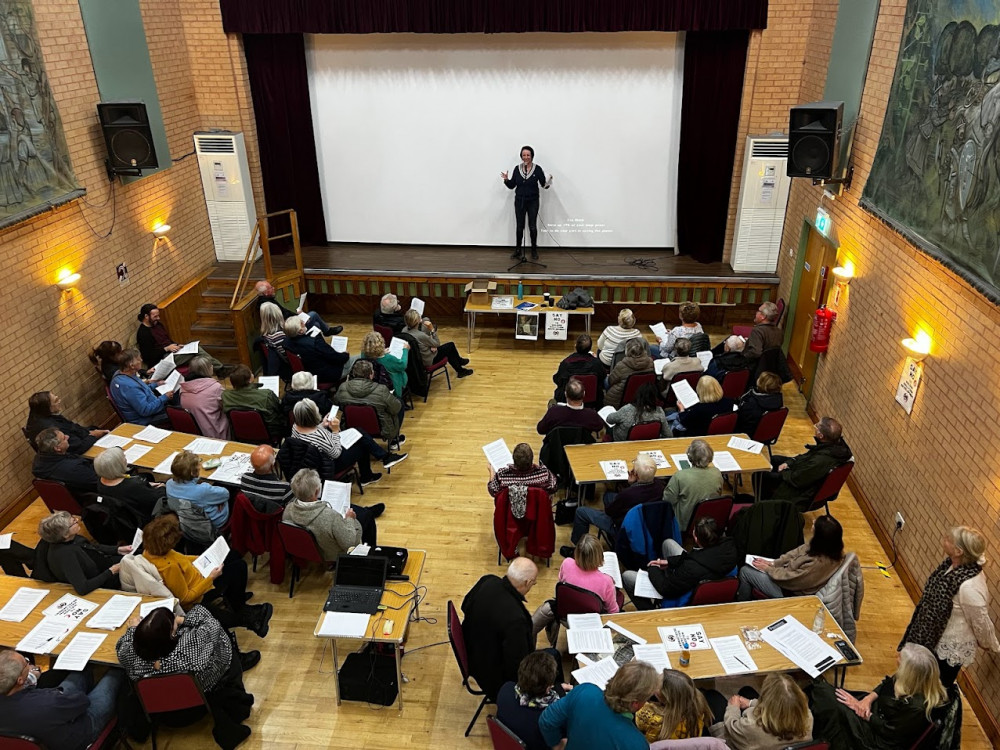 Residents discussed why they felt proposals for 275 new homes on land near Maldon Cemetery were unsuitable. (Credit: Ben Shahrabi)