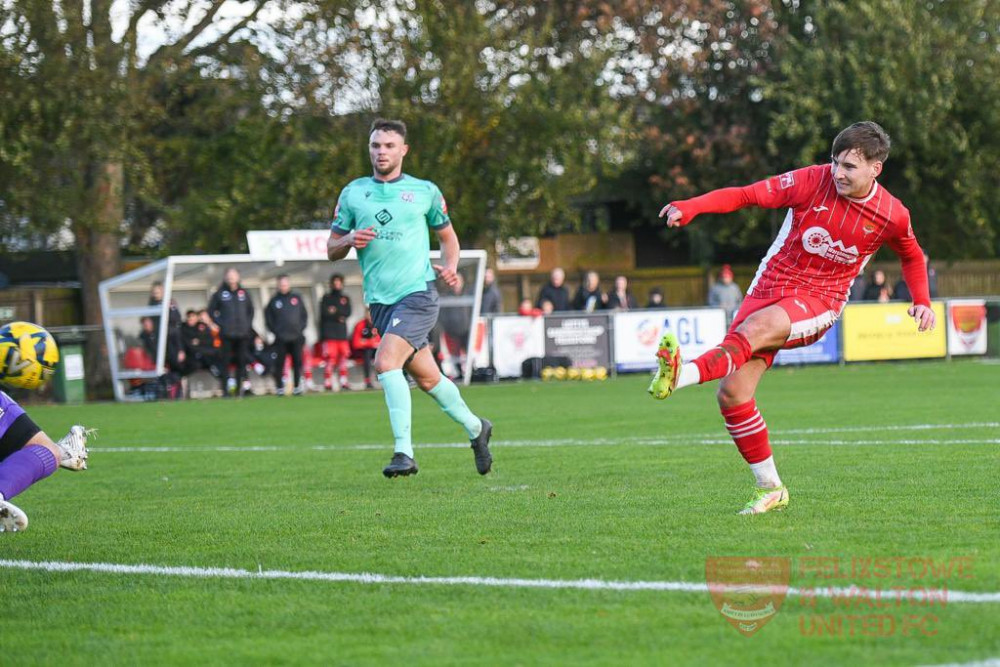 Callum Harrison hit hat trick for Seasiders against Enfield (Picture: Tom Bradford)