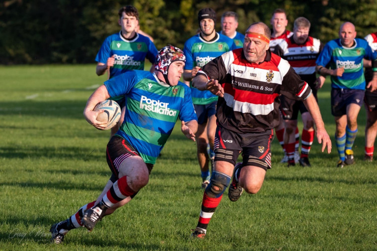 Action from the Frome RFC squad : Photo by Craig Morris