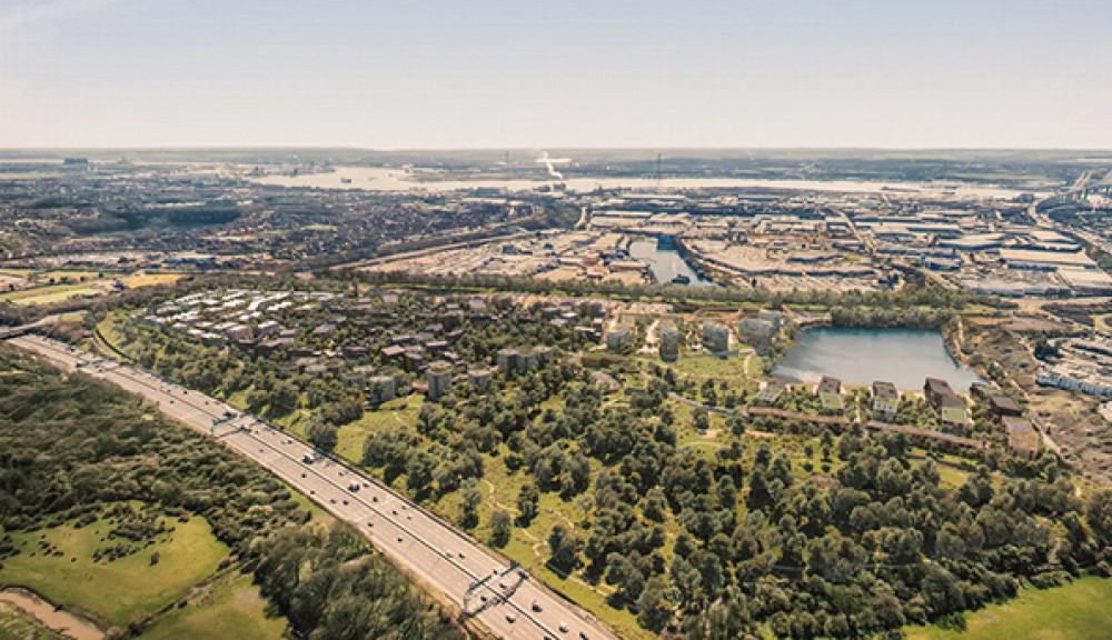 London Strategic Land produced an aerial view of what its plans would bring to the site it called Northlake. 