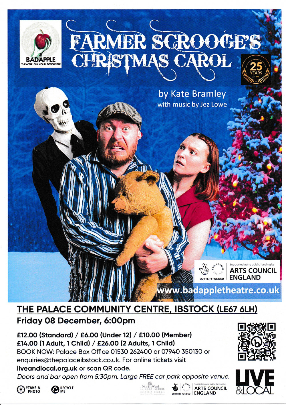 The Palace Presents “Farmer Scrooge’s Christmas Carol” at The Palace Community Centre, Ibstock, near Coalville