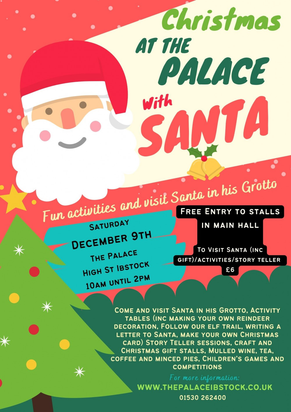 Santa at The Palace at The Palace Community Centre, Ibstock, near Coalville