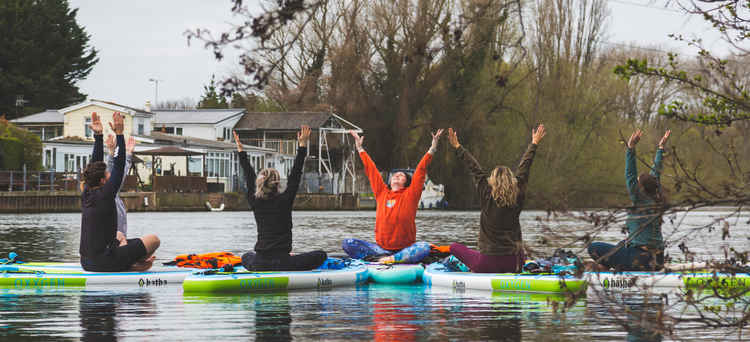 Paddle-Up offers yoga on the water sessions - a great way to de-stress / All photos courtesy of PaddleUp