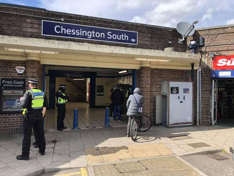 Another joint operation took place at Chessington South station that day