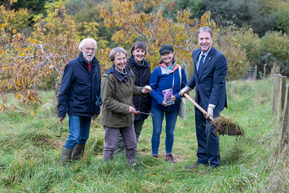 Mayor Dan Norris with Transition Bath trustees