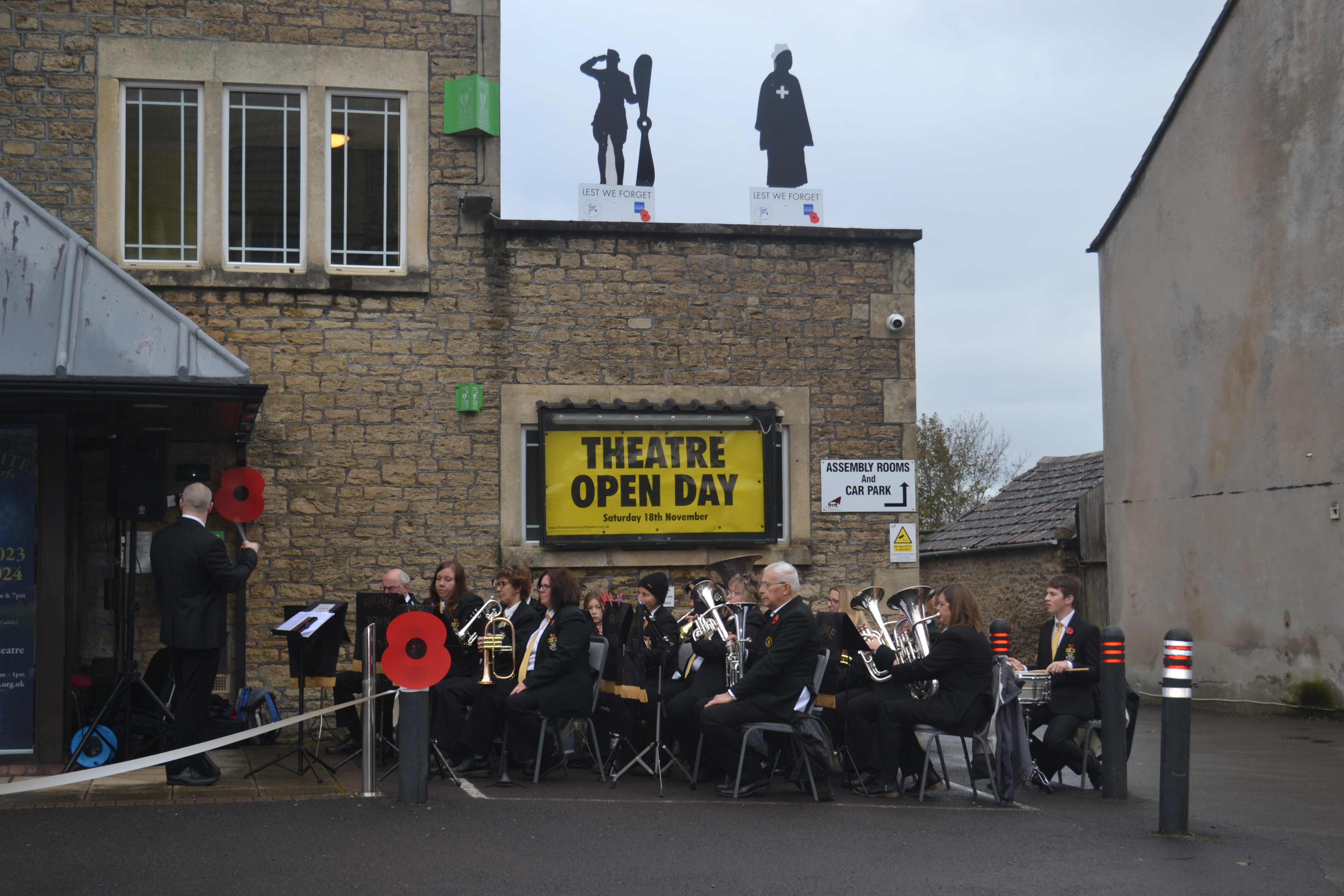 The Frome Town Band at the Memorial Theatre in Frome November 12