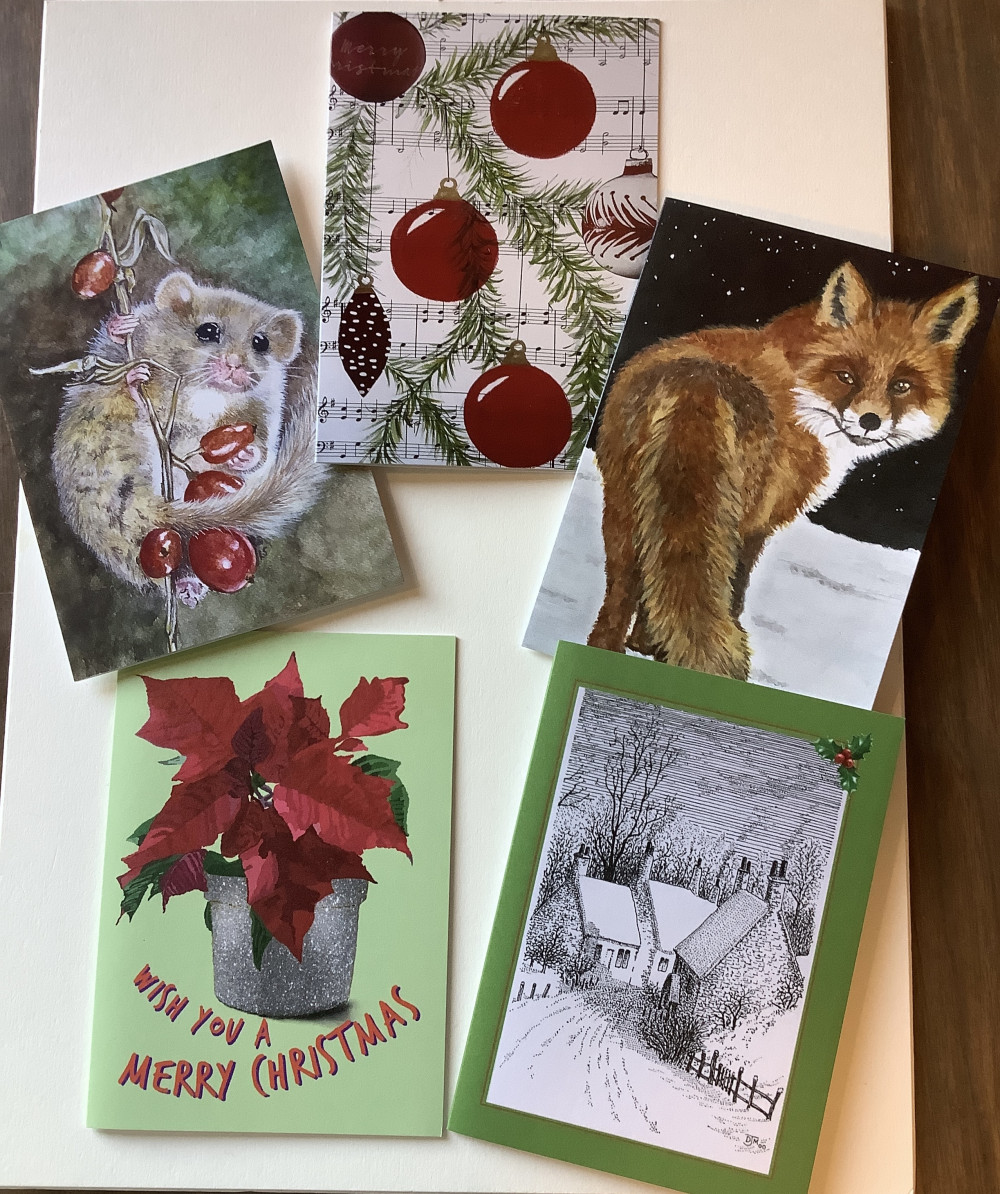 A small selection of cards to buy Dawlish Art Group