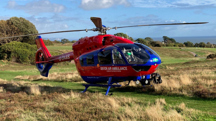 Devon Air Ambulance helicopter (DAA)