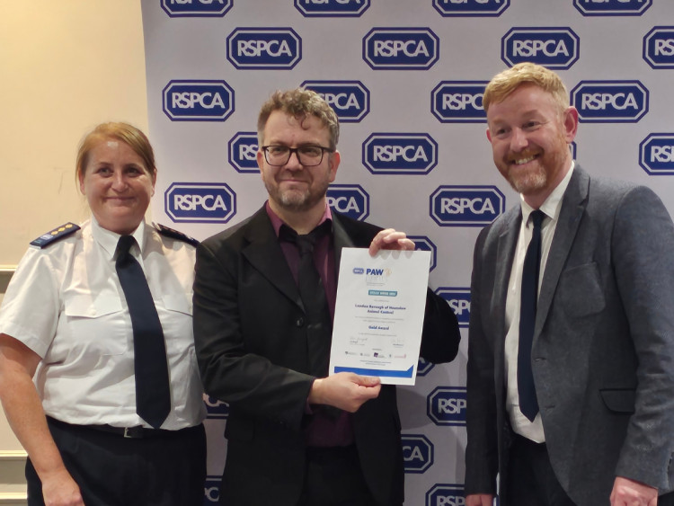 Hounslow Council has been recognised at the RSPCA Pawprints Awards for their animal work within the community (credit: Hounslow Council).