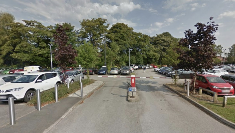 Cheshire East Council's carpark at Westfields, Middlewich Road, Sandbach. (Image - Google)