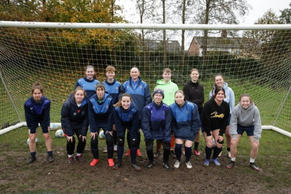 A whopping £600 was raised. (Image - Macclesfield Town Ladies FC) 