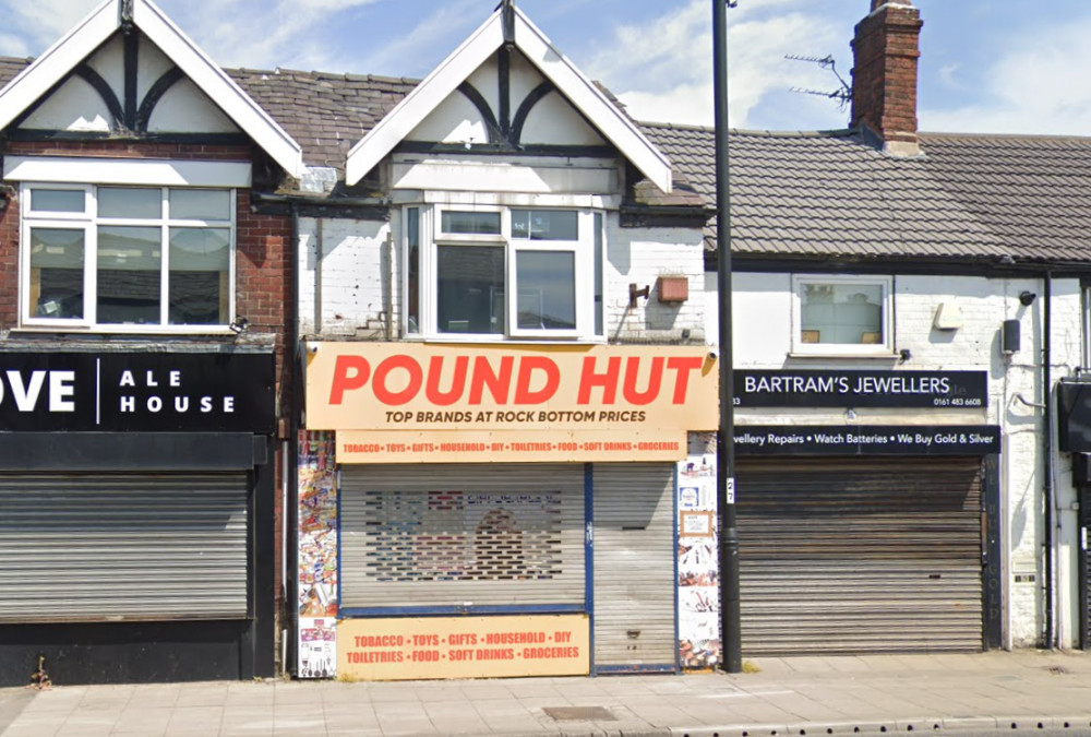 A shopkeeper at Pound Hut, Hazel Grove, has been fined for selling an e-cigarette to an underage Trading Standards volunteer (Image - Google Maps)