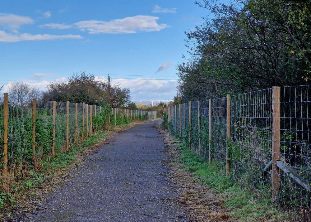 New Off-Road Section Of The Strawberry Line Off Drove Way In Sandford. CREDIT: Strawberry Line Association