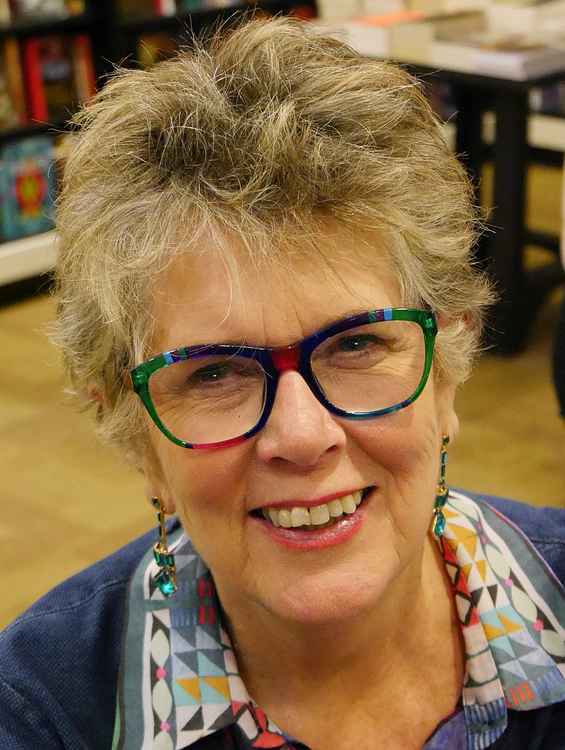 Bake-Off judge Prue Leith is Kruger's mother, pictured here at a book signing in Waterstones (Credit: Edwardx via Flickr)