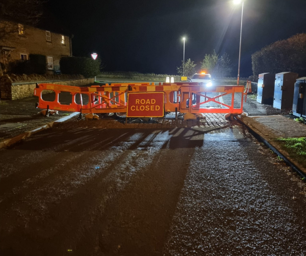 The carnival carts are currently parked on Cannards Grave Road