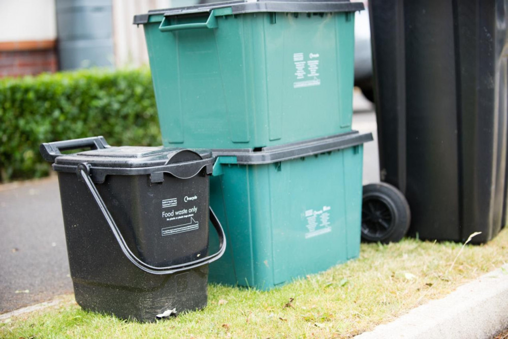 Recycling containers in Bath and North East Somerset (Image: Bath and North East Somerset Council) - free to use for all partners