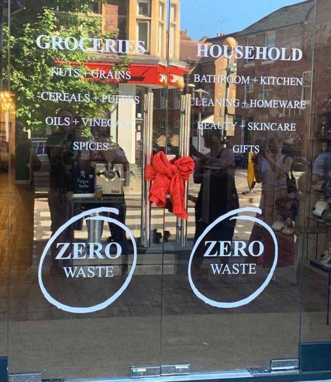 The outside of the new zero waste zone (Credit: Sage's Health Store)