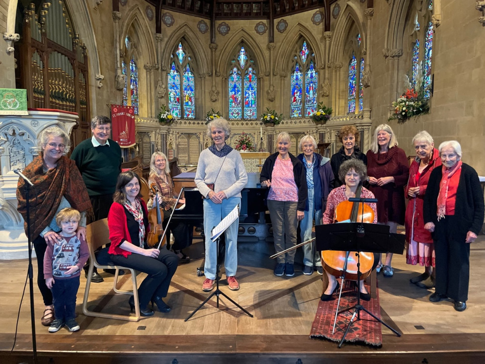 Trio Paradis with members of the audience at St Thomas’s Church 