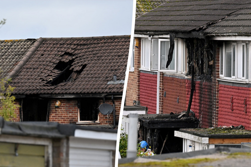 Police and fire brigade have yet to confirm cause of a fire to a Hounslow home that killed a family of six (credit: SWNS/Steve Chatterley).