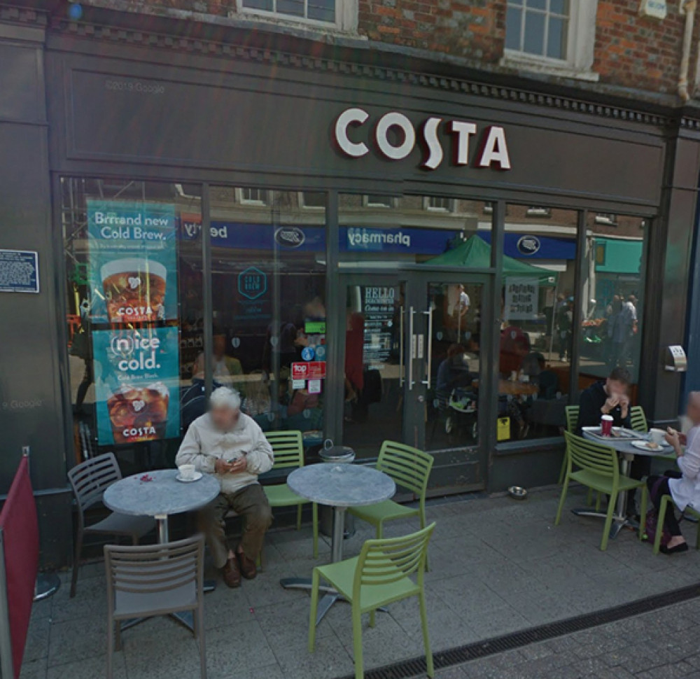 Cornhill's Costa store. Pic: Google maps.