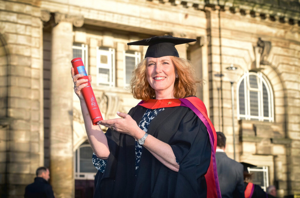 Julie Davies from Stockport has not only been recognised for outstanding research, but has also secured £70k in funding to continue her good work (Image - Staffordshire University)