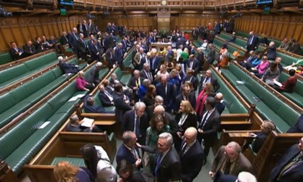 MPs in the House of Commons ahead of the SNP amendment vote on a ceasefire in Gaza. (Photo: Screengrab from Parliament TV)