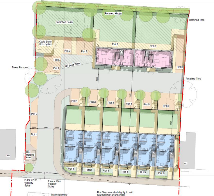 The site plan for the new development (Image via planning document)