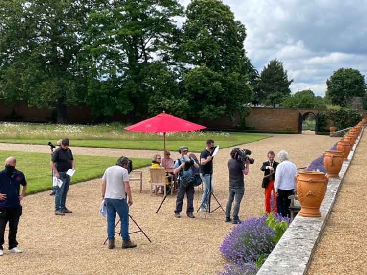 New photos show Antiques Roadshow filming at Ham House last week on Friday 25 June (Credit: Jenny Michell)