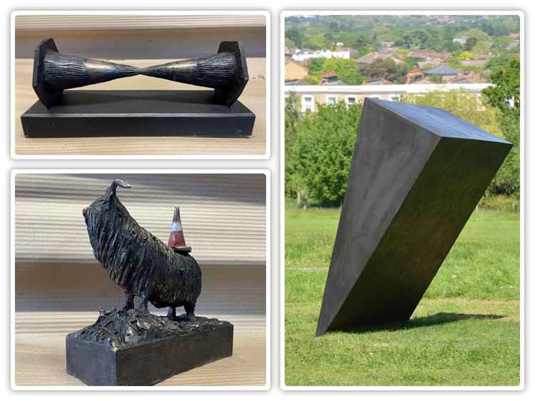 A montage of the 3 other winning sculptures which will be on display in the town centre this year (Photo credits: Kingston First)