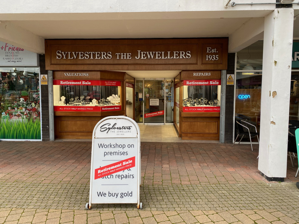 Sylvesters the Jewellers in Talisman Square will close at the end of 2023, before reopening at The Jones Family Jewellers in January 2024 (image by Tim Smith)