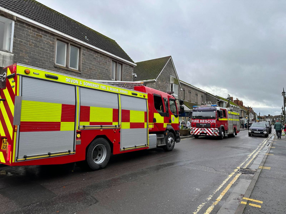 Fire crews at the scene Fire crews at the scene
