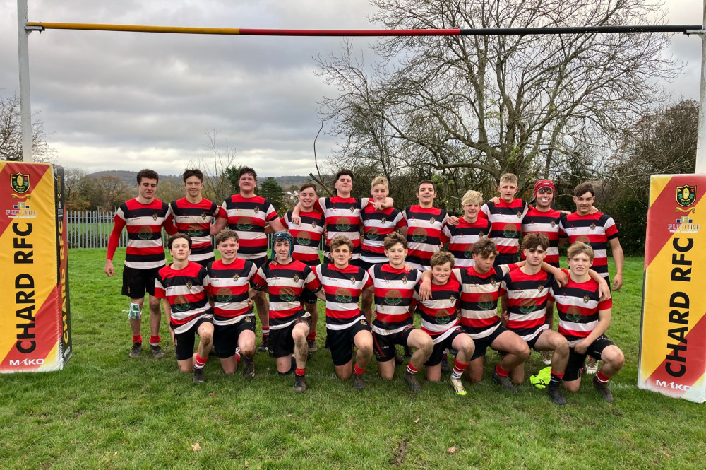 The Frome RFC Under 16 team 
