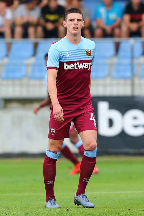 Declan Rice, pictured playing for West Ham United in 2019, was also born in Kingston (Credit: Steindy)