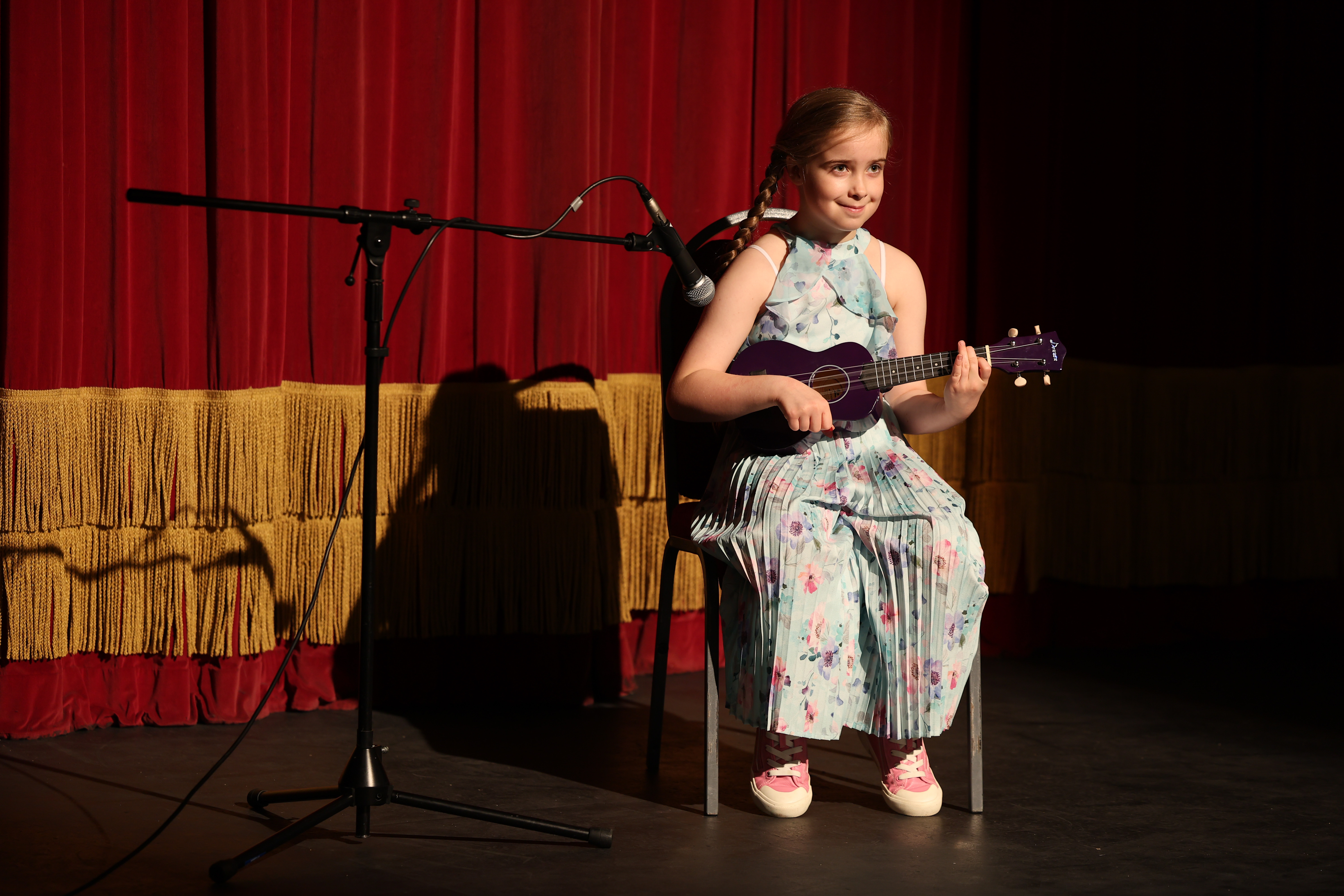 Young Springmead School pupil performs solo