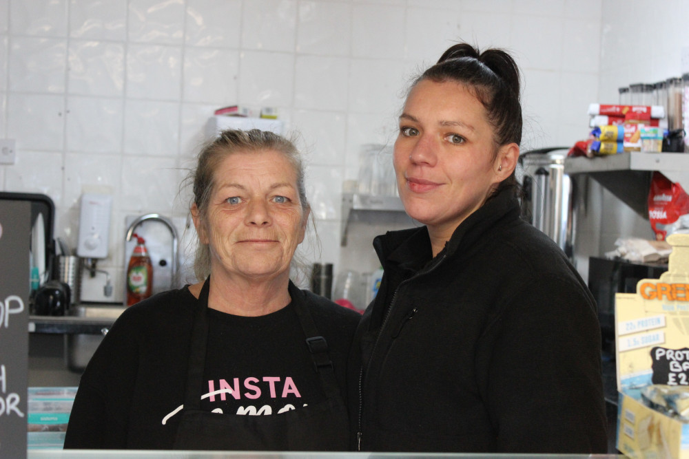 Katy McNally (right) is a third-generation caterer, who has launched her own butty and breakfast shop called Katy's Kitchen. (Image - Macclesfield Nub News)