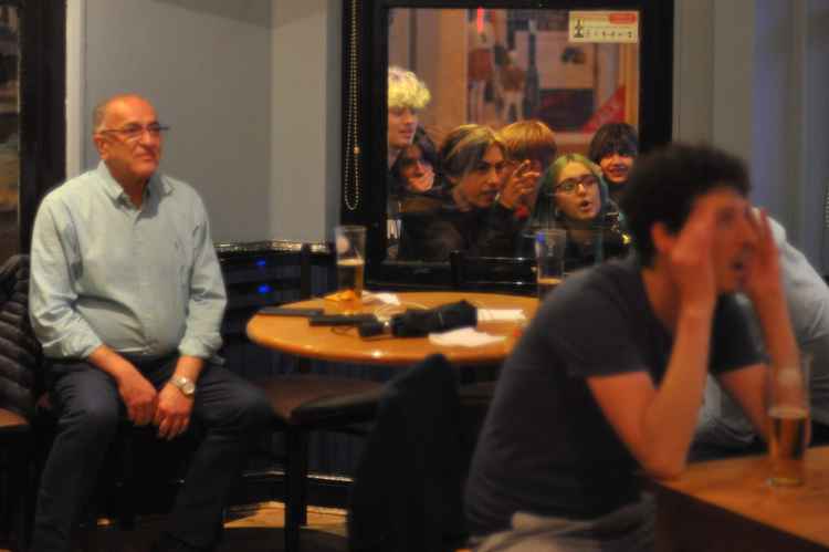 Nail-biting scenes during the penalty shoot-out (Credit: Ollie G Monk)