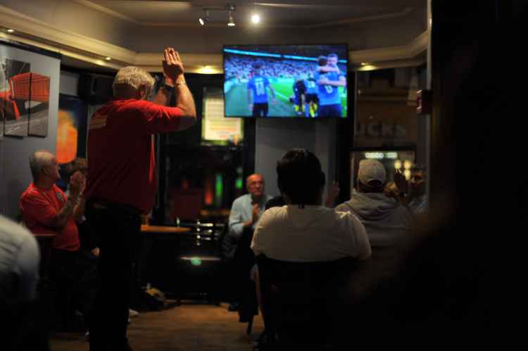Fans applauded Italy's victory despite their anguish at the result (Credit: Ollie G Monk)