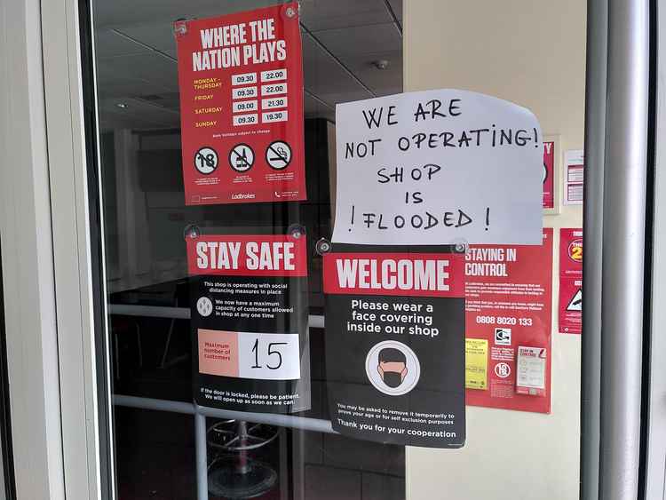 Shops in Coombe Lane were flooded on July 12 (Credit: Tara O'Connor)