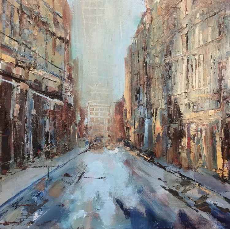 Nina's New York cityscape. You can see more of her work at the exhibition or on her Instagram account (Credit: Nina Stallwood)